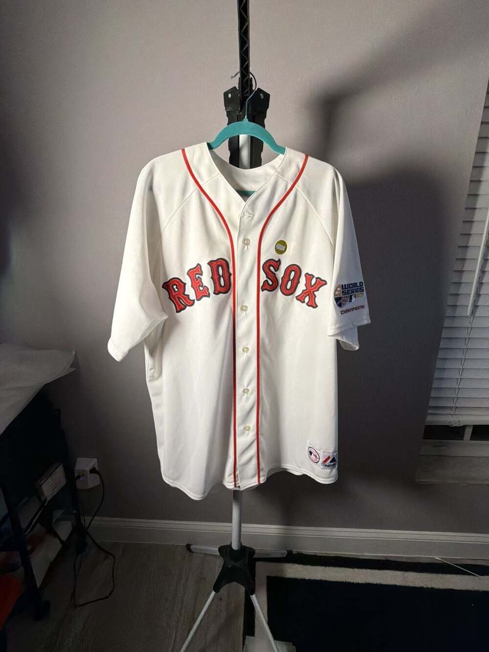 Majestic Boston Red Sox 2004 World Series Champions Matsuzaka 18 Jersey 2X White